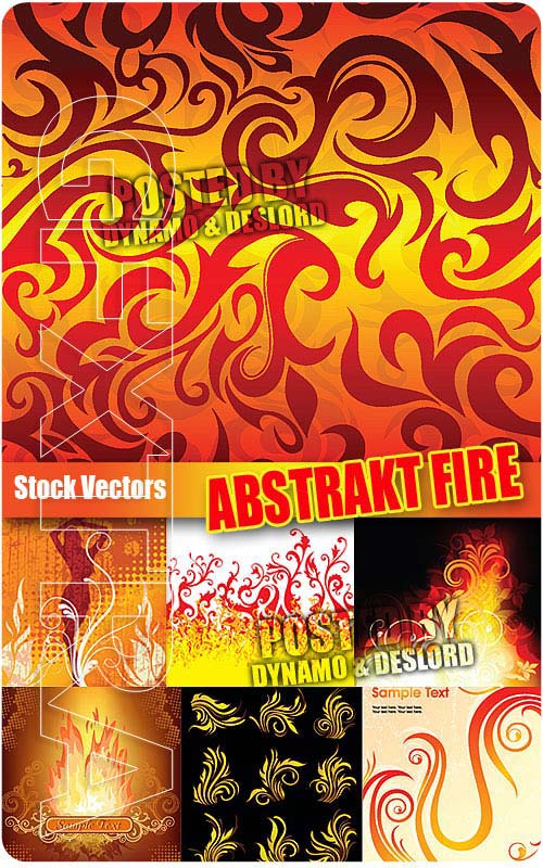 Abstrakt Fire - Stock Vectors