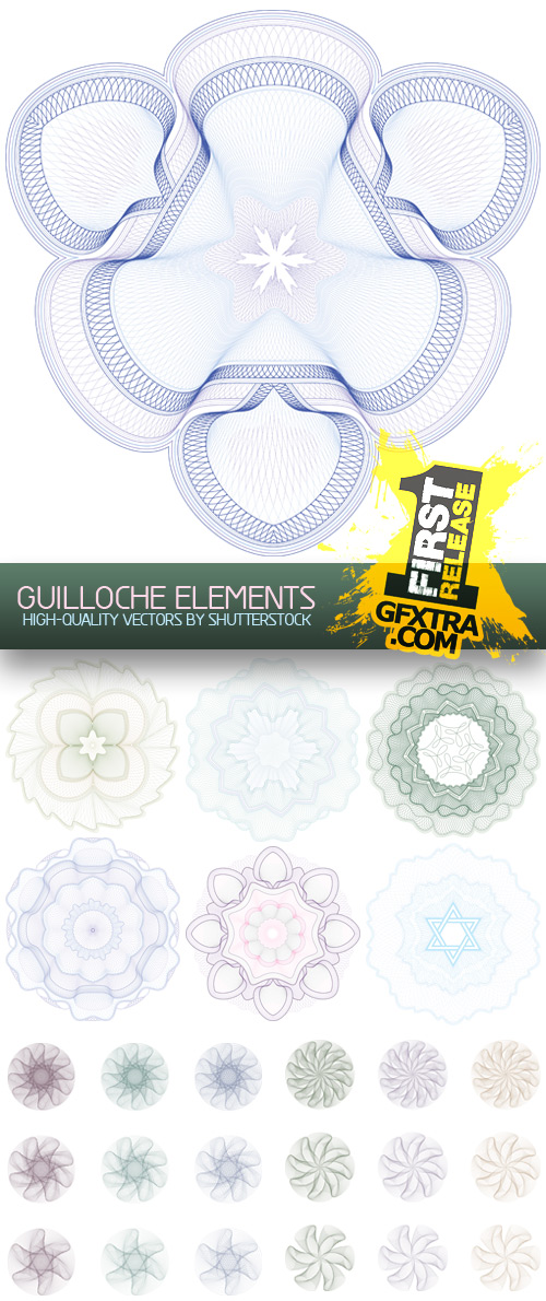 Amazing SS - Guilloche Elements, 20xEPS