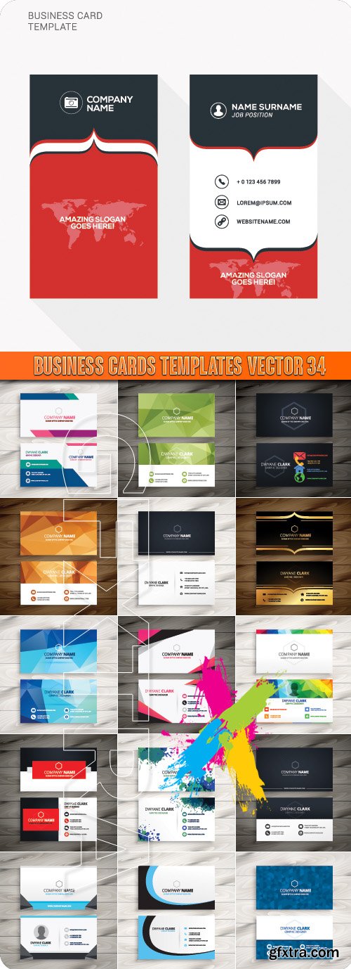 Business Cards Templates vector 34