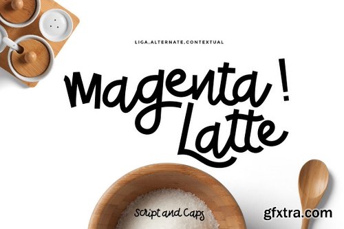 CreativeMarket Magenta Latte Font Family 939494