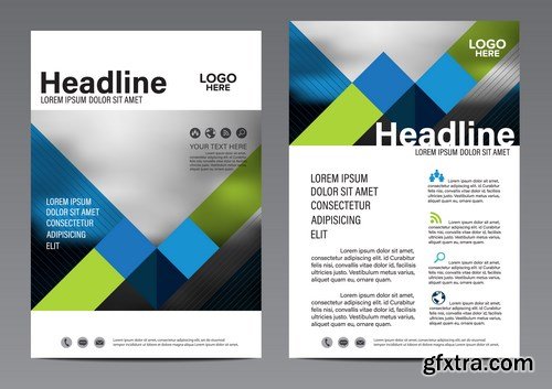 Corporate Templates of Brochures 16 - 20xEPS