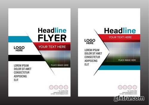 Corporate Templates of Brochures 16 - 20xEPS
