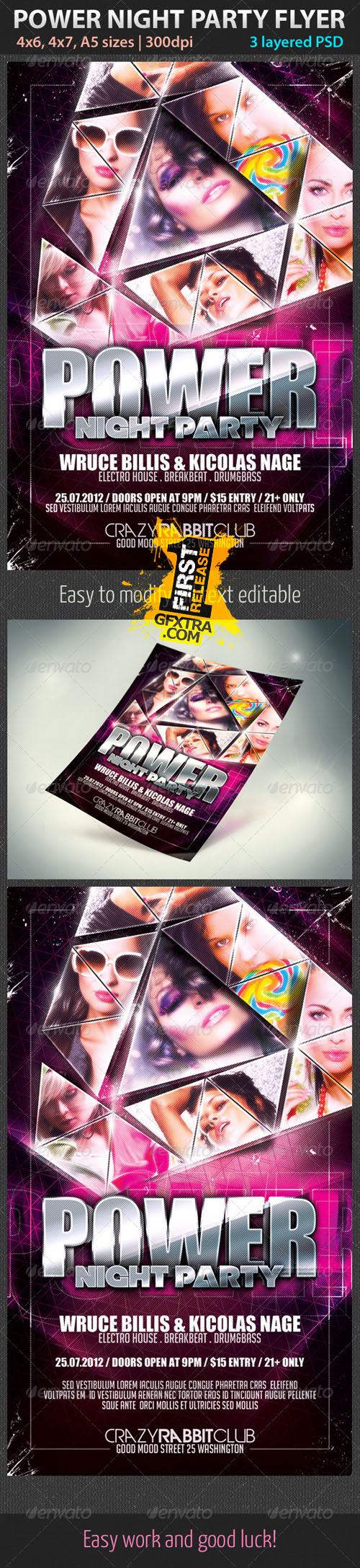 GraphicRiver: Power Night Party Flyer