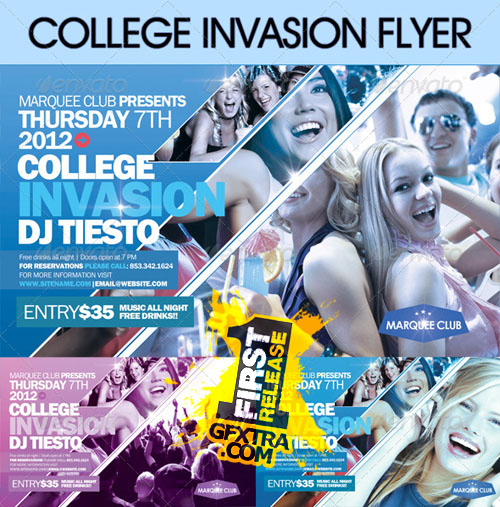 GraphicRiver: College Invasion Flyer