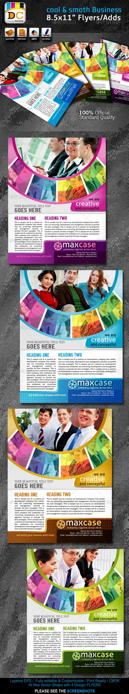 GraphicRiver: Cool & Smooth Corporate Business Flyers/Adds