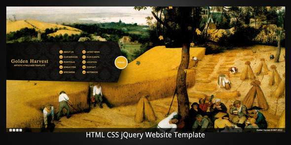 ThemeForest - Golden Harvest - HTML5 business/portfolio template - Full