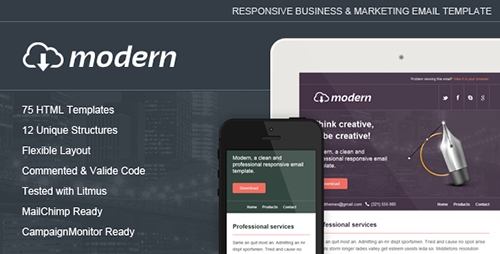 ThemeForest - Modern - Responsive Email Template - RIP