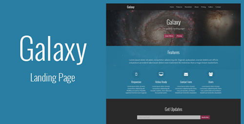 ThemeForest - Galaxy - Responsive Landing Page - RIP