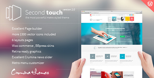 ThemeForest - Second Touch v1.1.8 - Powerful metro styled theme