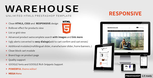 ThemeForest - Warehouse v2.2 - Responsive HTML5 Prestashop Theme