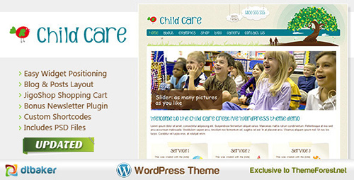 ThemeForest - Child Care Creative v2.1 - Shop and Kids Theme