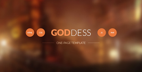 ThemeForest - Goddess One Page Template - RIP